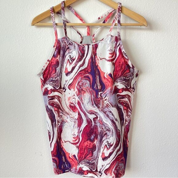 Patagonia swirl tie dye latticeback tank Sz M - Picture 1 of 6